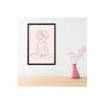 GAAGART Tekli Ahşap Lamine Çerçeveli Mdf Tablo Çizgisel Burmese Oturuşu 50 x 70 gartNM8015