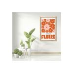 GAAGART Tekli Ahşap Lamine Çerçeveli Mdf Tablo Fleurs Kırmızı Çiçekler 30 x 40 gartNM7749