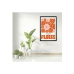 GAAGART Tekli Ahşap Lamine Çerçeveli Mdf Tablo Fleurs Kırmızı Çiçekler 40 x 60 gartNM7745