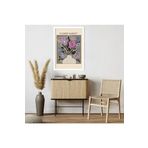 GAAGART Tekli Ahşap Lamine Çerçeveli Mdf Tablo Flower Market Lila Vazo 18 x 23 gartNM7622