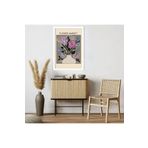 GAAGART Tekli Ahşap Lamine Çerçeveli Mdf Tablo Flower Market Lila Vazo 30 x 40 gartNM7623