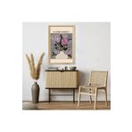 GAAGART Tekli Ahşap Lamine Çerçeveli Mdf Tablo Flower Market Lila Vazo 40 x 60 gartNM7628