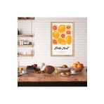 GAAGART Tekli Ahşap Lamine Çerçeveli Mdf Tablo Hello Fruit Greyfurt 30 x 40 gartNM7554