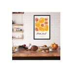 GAAGART Tekli Ahşap Lamine Çerçeveli Mdf Tablo Hello Fruit Greyfurt 40 x 60 gartNM7546