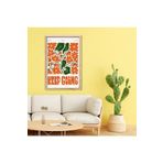 GAAGART Tekli Ahşap Lamine Çerçeveli Mdf Tablo Keep Going Çiçek 18 x 23 gartNM7899