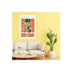 GAAGART Tekli Ahşap Lamine Çerçeveli Mdf Tablo Keep Going Çiçek 18 x 23 gartNM7903