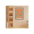 GAAGART Tekli Ahşap Lamine Çerçeveli Mdf Tablo Kırmızı Çiçekler 40 x 60 gartNM7819