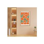 GAAGART Tekli Ahşap Lamine Çerçeveli Mdf Tablo Kırmızı Çiçekler 40 x 60 gartNM7823