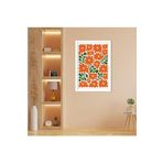 GAAGART Tekli Ahşap Lamine Çerçeveli Mdf Tablo Kırmızı Çiçekler 40 x 60 gartNM7826