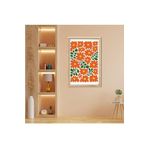 GAAGART Tekli Ahşap Lamine Çerçeveli Mdf Tablo Kırmızı Çiçekler 50 x 70 gartNM7824