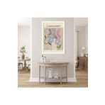 GAAGART Tekli Ahşap Lamine Çerçeveli Mdf Tablo Lila Flower Market 18 x 23 gartNM7643