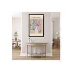 GAAGART Tekli Ahşap Lamine Çerçeveli Mdf Tablo Lila Flower Market 50 x 70 gartNM7638