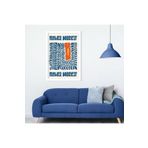 GAAGART Tekli Ahşap Lamine Çerçeveli Mdf Tablo Mavi Kırmızı Çiçek 50 x 70 gartNM7859