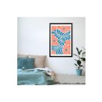 GAAGART Tekli Ahşap Lamine Çerçeveli Mdf Tablo Pastel Pembe Çiçek 18 x 23 gartNM7912