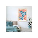 GAAGART Tekli Ahşap Lamine Çerçeveli Mdf Tablo Pastel Pembe Çiçek 30 x 40 gartNM7917