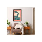 GAAGART Tekli Ahşap Lamine Çerçeveli Mdf Tablo Pembe Beyaz Papatya 18 x 23 gartNM7921