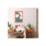 GAAGART Tekli Ahşap Lamine Çerçeveli Mdf Tablo Pembe Beyaz Papatya 30 x 40 gartNM7926