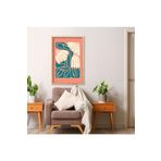 GAAGART Tekli Ahşap Lamine Çerçeveli Mdf Tablo Pembe Beyaz Papatya 40 x 60 gartNM7930