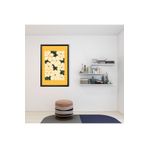 GAAGART Tekli Ahşap Lamine Çerçeveli Mdf Tablo Sarı Çiçekler 50 x 70 gartNM7937