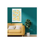 GAAGART Tekli Ahşap Lamine Çerçeveli Mdf Tablo Sarı Ters Laleler 18 x 23 gartNM7812