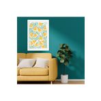 GAAGART Tekli Ahşap Lamine Çerçeveli Mdf Tablo Sarı Ters Laleler 40 x 60 gartNM7813
