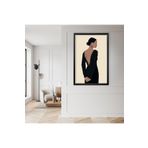 GAAGART Tekli Ahşap Lamine Çerçeveli Mdf Tablo Sırt Dekolteli Kadın 18 x 23 gartNM7664
