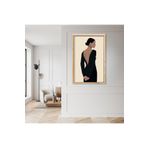 GAAGART Tekli Ahşap Lamine Çerçeveli Mdf Tablo Sırt Dekolteli Kadın 18 x 23 gartNM7665