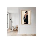 GAAGART Tekli Ahşap Lamine Çerçeveli Mdf Tablo Sırt Dekolteli Kadın 30 x 40 gartNM7666