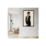 GAAGART Tekli Ahşap Lamine Çerçeveli Mdf Tablo Sırt Dekolteli Kadın 50 x 70 gartNM7663