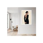 GAAGART Tekli Ahşap Lamine Çerçeveli Mdf Tablo Sırt Dekolteli Kadın 50 x 70 gartNM7672