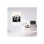 GAAGART Tekli Ahşap Lamine Çerçeveli Mdf Tablo Siyah Beyaz Ahtapot 40 x 60 gartNM7975
