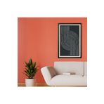 GAAGART Tekli Ahşap Lamine Çerçeveli Mdf Tablo Siyah Beyaz Girdap 30 x 40 gartNM7683