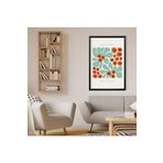 GAAGART Tekli Ahşap Lamine Çerçeveli Mdf Tablo Soyut Ateş Dikeni 40 x 60 gartNM7845