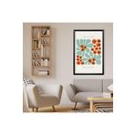 GAAGART Tekli Ahşap Lamine Çerçeveli Mdf Tablo Soyut Ateş Dikeni 50 x 70 gartNM7846