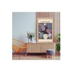 GAAGART Tekli Ahşap Lamine Çerçeveli Mdf Tablo Vazoda Lila Çiçekler 30 x 40 gartNM7653