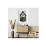 GAAGART Tekli Ahşap Lamine Çerçeveli Mdf Tablo Yalı Çapkını Kuşu 18 x 23 gartNM7960