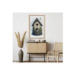 GAAGART Tekli Ahşap Lamine Çerçeveli Mdf Tablo Yalı Çapkını Kuşu 40 x 60 gartNM7969