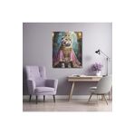 GAAGART Tekli Dikey Kanvas Duvar Tablosu Prenses Kostümlü Scottish Fold Kedi 50 x 70 gartNM7391