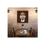 GAAGART Tekli Kare Kanvas Duvar Tablosu Kahve Köşesi Coffee Time 40 x 40 gartNM8251
