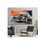 Gaagart Tekli Yatay Kanvas Duvar Tablosu Mercedes Benz Klasik Araba, 40 X 30