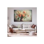 Gaagart Tekli Yatay Kanvas Duvar Tablosu Pastel Şakayık Çiçeği Tasarımı, 40 X 30