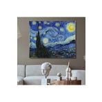 Gaagart Tekli Yatay Kanvas Duvar Tablosu Vincent Van Gogh Yıldızlı Gece, 100 X 70