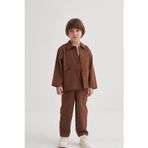 Gabardin Ceket 2-7 Yaş Kahve