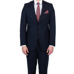 Gabardin Mono Yaka Astarlı 8 Drop Comfort Fit Rahat Kesim Takım Elbise 1001200006 Lacivert