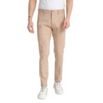 Gabardin Pamuklu Erkek Slim Fit Kalıp Yetişkin Chino Pantolon Bej 36