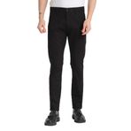 Gabardin Pamuklu Erkek Slim Fit Kalıp Yetişkin Chino Pantolon Siyah 36