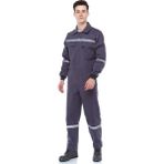 Gabardine 16/12 Gabardin Yazlık Pamuklu Iş Tulumu - Gri - S