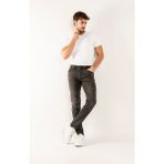 Gabbia Denim 1099 Slim Fit Gri Yıkamalı Rahat Denim Erkek Jeans - 30
