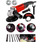 Gabbiano Bakır Sargı Devir Ayarlı 3400 W 115-125 mm Spiral Avuç İçi Taşlama Makinası