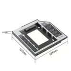 Gabble Dvd Yuvasına Takılan Ssd Hdd Kutusu 12.7 Mm Hdd Caddy Kızak